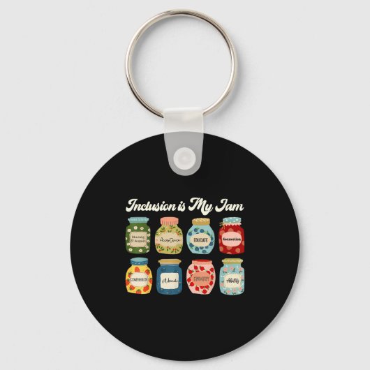 Inclusion Is My Jam Shirt Diversity Equality Aware Sleutelhanger (Voorkant)