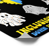 Inclusion ISNT Scary Down Syndrome bewustzijn Scha Poster (Hoek)