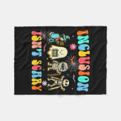 Inclusion Isn't Y Halloween Sped Teacher Women Men Fleece Deken (Voorkant (Horizontaal))