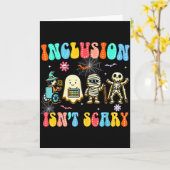 Inclusion Isn't Y Halloween Sped Teacher Women Men Kaart (Gele Bloem)