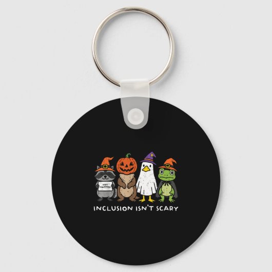 Inclusion Isn't Y Slp Halloween Sped Teacher Anima Sleutelhanger (Voorkant)