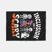 Inclusion Isn't Y Sped Halloween Special Education Fleece Deken (Voorkant (Horizontaal))