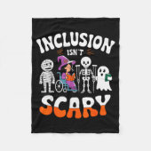 Inclusion Isn't Y Sped Halloween Special Education Fleece Deken (Voorkant)
