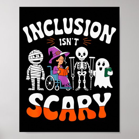 Inclusion Isn't Y Sped Halloween Special Education Poster (Voorkant)