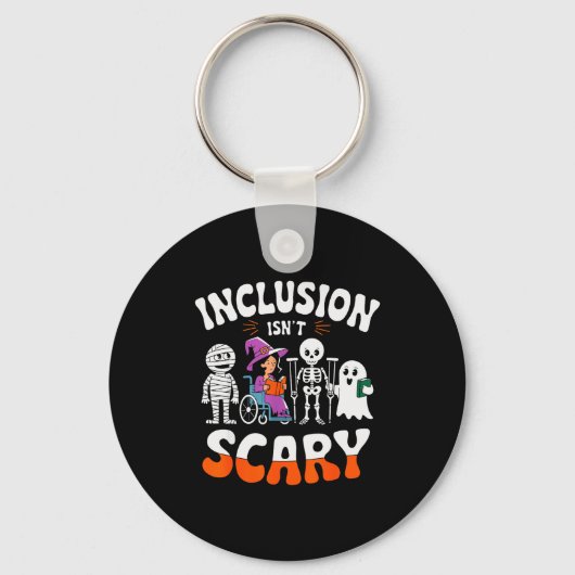 Inclusion Isn't Y Sped Halloween Special Education Sleutelhanger (Voorkant)