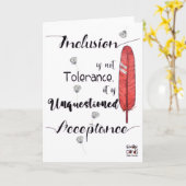 Inclusion Matters - Acceptance Kaart (Gele Bloem)