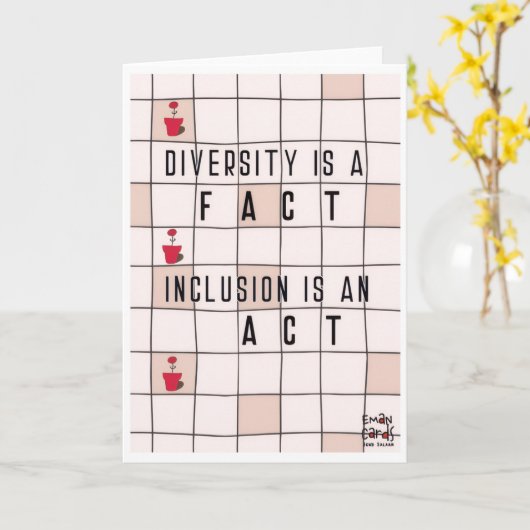Inclusion Matters - Diversity Kaart (Gele Bloem)