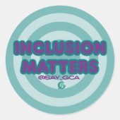 Inclusion Matters-Sticker Ronde Sticker (Voorkant)
