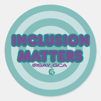 Inclusion Matters-Sticker Ronde Sticker