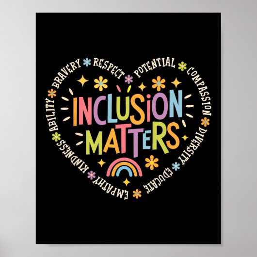 Inclusion Problems Special Education Teacher Autis Poster (Voorkant)