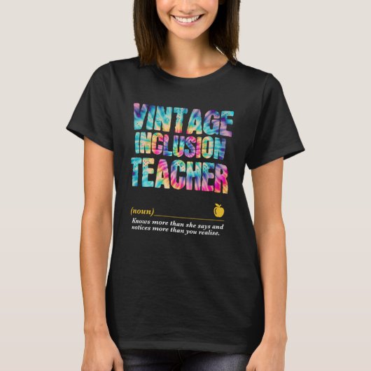Inclusion Teacher Appreciation Week Terug naar sch T-shirt (Voorkant)