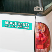 Inclusionisten doen het bumpersticker (Op Truck)