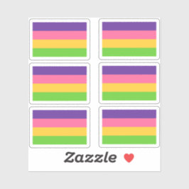 Inclusive Sapphic Lesbian Flag Sticker Pack