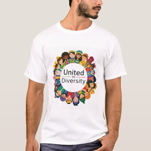 Inclusive Unity T-shirt | Verenigd in verscheidenh (Voorkant)