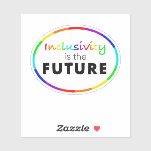 Inclusiviteit is het toekomstige bewustzijn van de sticker (Vel)