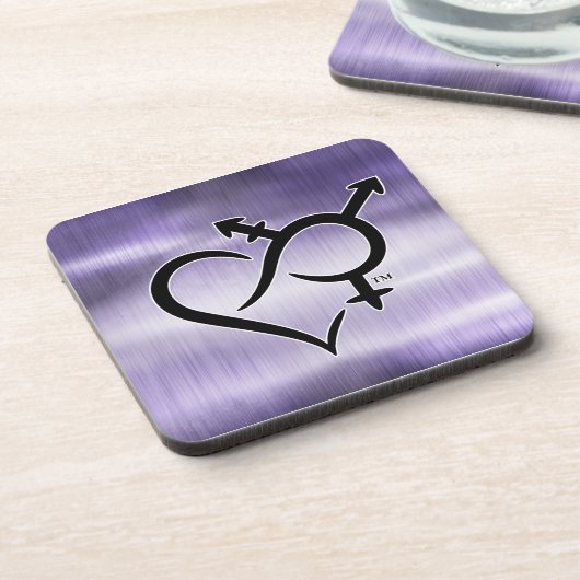 Inclusiviteit & liefde symbool bier onderzetter (Linkerzijde)