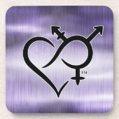 Inclusiviteit & liefde symbool bier onderzetter (Voorkant)