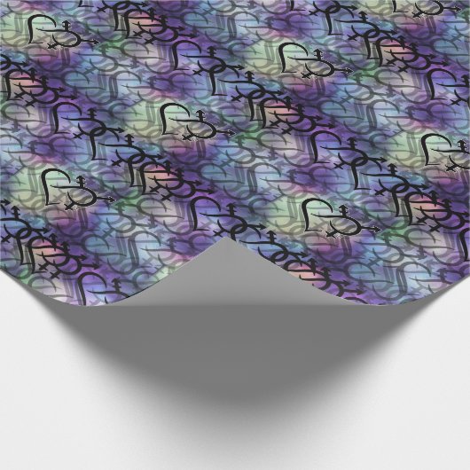 Inclusiviteit & liefde symbool cadeaupapier (Hoek)