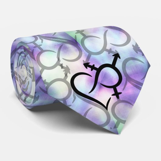 Inclusiviteit & liefde symbool stropdas (Opgerold)