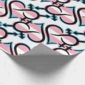 Inclusiviteit & liefde symbool TG Flag Cadeaupapier (Hoek)