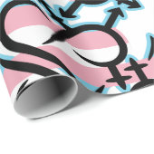 Inclusiviteit & liefde symbool TG Flag Cadeaupapier (Rol Hoek)