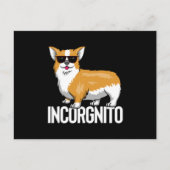 Incognito Corgi Briefkaart (Voorkant)