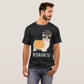 Incognito Corgi Dog T-shirt (Voorkant volledig)