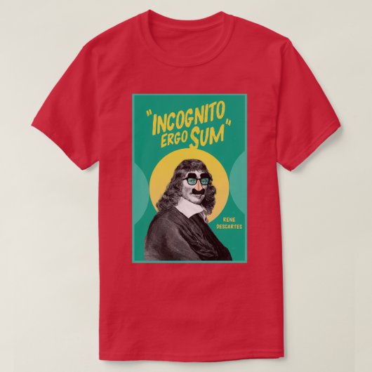 Incognito Ergo Sum Descartes 1 T-shirt (Design voorkant)