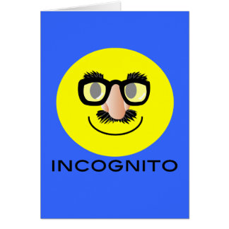"INcognito FACE CARD