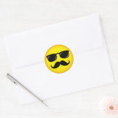 Incognito gele snor sticker (Envelop)