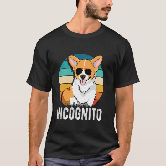 INCOGNITO Grappige Corgi T-shirt (Voorkant)