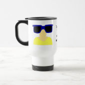 Incognito Mustache & Glasses Blonde Travel Mug Reisbeker (Links)