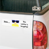 Incognito Mustache & Glasses Bumpersticker (Op Truck)