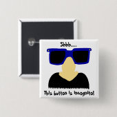 Incognito Mustache & Glasses Button (Voorkant /achterkant)