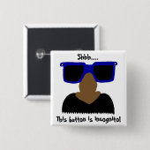 Incognito Mustache & Glasses Button (Voorkant /achterkant)