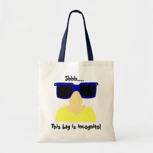 Incognito Mustache & Glasses Canvas tas