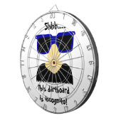 Incognito Mustache & Glasses Dartboard Dartbord (Voorkant Rechts)