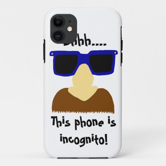 Incognito Mustache & Glasses iPhone 5 Hoesje (Achterkant)