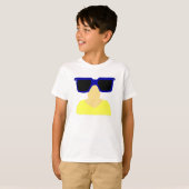 Incognito Mustache & Glasses Kinder Basic T-Shirt (Voorkant volledig)