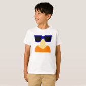 Incognito Mustache & Glasses Kinder Basic T-Shirt (Voorkant volledig)