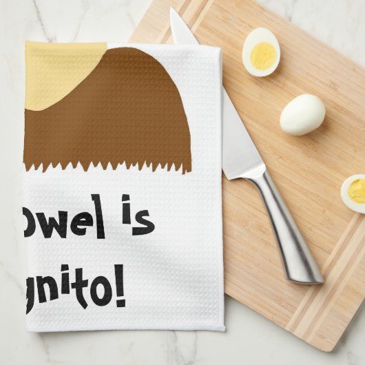 Incognito Mustache & Glasses Kitchen Towel Theedoek (Quarter Fold)