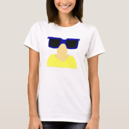 Incognito Mustache & Glasses Lange Sleeve T T-shirt