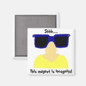 Incognito Mustache & Glasses Magnet (Voorkant / Achterkant)
