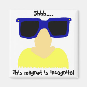 Incognito Mustache & Glasses Magnet