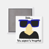 Incognito Mustache & Glasses Magnet (Voorkant / Achterkant)