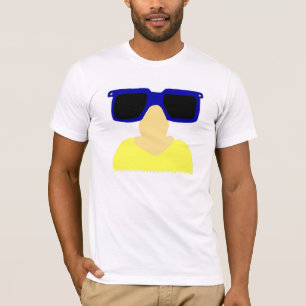 Incognito Mustache & Glasses Mannen Crew Neck T-sh T-shirt