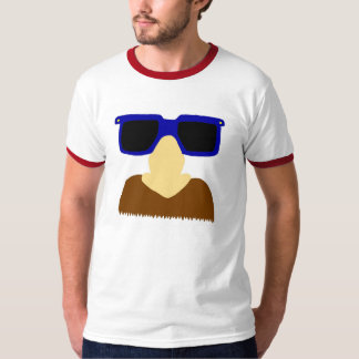 Incognito Mustache & Glasses Mannen Ringer T-Shirt
