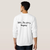 Incognito Mustache & Glasses Mannen Sweatshirt (Achterkant volledig)