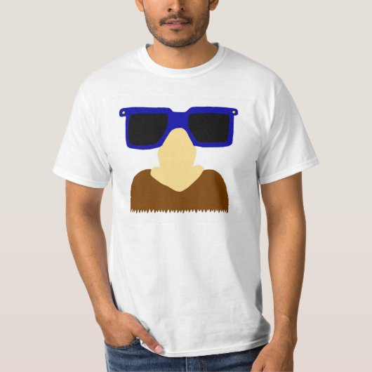 Incognito Mustache & Glasses Mannen T-shirt (Voorkant)