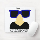 Incognito Mustache & Glasses Mousepad Muismat (Met muis)